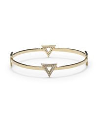 Club Monaco | Metallic Campbell Zen Triangle Bangle | Lyst