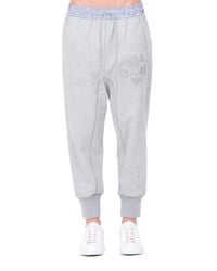 3.1 Phillip Lim - Gray Drawstring Track Pants - Lyst