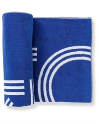 KENZO Blue K Sport Beach Towel 90cm X 160cm