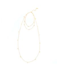 Arme De L'Amour - Metallic Triple Triangle Necklace - Lyst