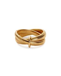 Diane von Furstenberg | Metallic Gemma Interlock Bracelet | Lyst