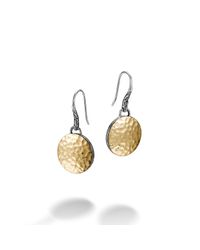 John Hardy | Metallic Hammered Drop Earring | Lyst