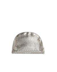 Rebecca Taylor - Metallic Loeffler Randall Large Perforated Cosmetic Bag - Lyst