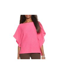 Pink Pony | Pink Lauren Cashmere Poncho Sweater - Bloomingdale's Exclusive | Lyst