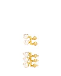 Joomi Lim | Metallic 'Spheres Of Influence' Pearl Two Ring Set | Lyst