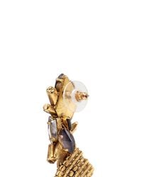 Erickson Beamon | Brown Velvet Underground' Jewel Crystal Fringe Drop Earrings | Lyst