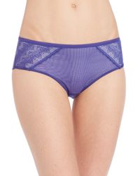 Chantelle | Blue Revele Moi Lace Boyshort | Lyst