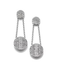Phillips House | Metallic Affair Diamond & 14k White Gold Infinity Double-drop Earrings | Lyst