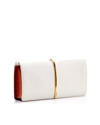 Nina Ricci | Natural Flapover Clutch with Central Hardware | Lyst