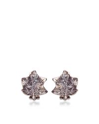 Madina Visconti | Metallic The Leaf Earring Clip-On In Silver | Lyst