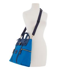 henri bendel blue backpack