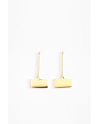 Kristen Elspeth - Metallic Gold Blade Studs - Lyst