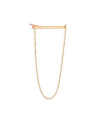 Zoe Chicco | Metallic 14k Yellow Gold Draped Chain Single Ear Shield | Lyst