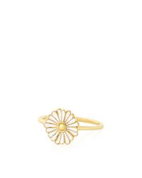 Alison Lou | Metallic Daisy Enamel Stack Ring | Lyst