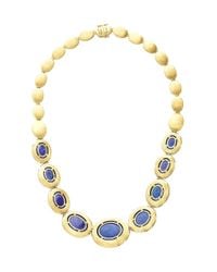 Marco Bicego | Blue Tanzanite And Diamond One-Of-A-Kind Collar Necklace | Lyst