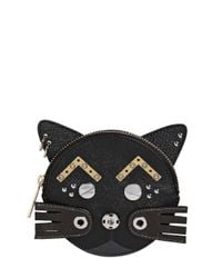 Marc By Marc Jacobs | Black Gato Faux Leather Coin Purse | Lyst