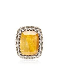 Bochic | Orange Moss Agate and Diamond Ring | Lyst