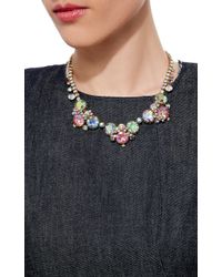 Carole Tanenbaum | Multicolor 1950S Alice Caviness Blush Pink And Aurora Borealis Cluster Necklace | Lyst