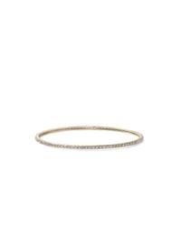 Maiyet - Metallic Full Cut Diamond Skinny Oval Bangle Bracelet - Lyst
