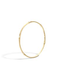John Hardy | Metallic Bamboo Slim Bangle | Lyst