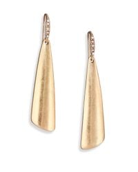 ABS By Allen Schwartz | Metallic Sunset Blvd Triangle Drop Earrings | Lyst