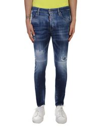 DSquared² - Blue Denim Skater Jeans for Men - Lyst