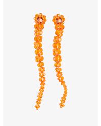 Simone Rocha - Orange Crystals Earrings - Lyst