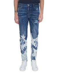 DSquared² - Washed Blue Denim Big Stars Jeans for Men - Lyst
