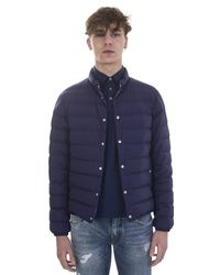 Moncler - Blue Navy Bomber Jacket Cyclope for Men - Lyst