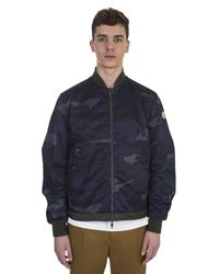 Moncler - Blue Graf Reversible Cotton And Nylon Camouflage Jacket for Men - Lyst