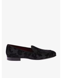 Dolce & Gabbana - Black Brocade Effect Loafers for Men - Lyst