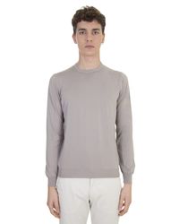 Dell'Oglio - Natural Beige Cotton Sweater for Men - Lyst