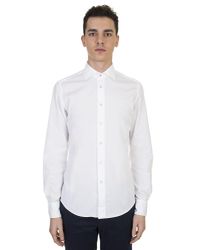 Dell'Oglio - White Cotton Shirt for Men - Lyst