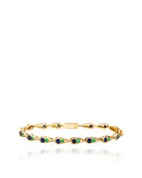 Sabine G | Green White Gold Bracelet with White Diamonds Emeralds and Blue Sapphires | Lyst