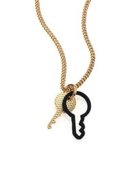 Marc By Marc Jacobs | Metallic Double-key Pendant Necklace | Lyst