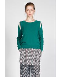 Dorothee Schumacher - Green Drape And Dream Pullover 1/1 - Lyst