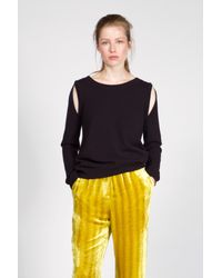 Dorothee Schumacher - Black Drape And Dream Pullover 1/1 - Lyst