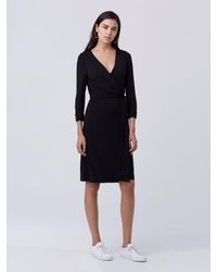 Diane von Furstenberg | Black New Julian Two Matte Jersey Wrap Dress | Lyst