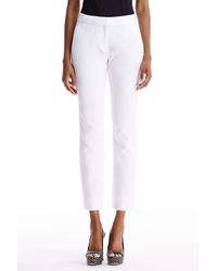 Diane von Furstenberg | White Dvf Genesis Cropped Trousers | Lyst