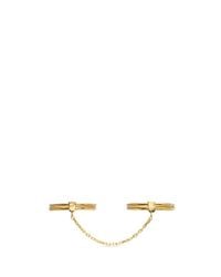 Maria Black | Metallic 'quadruple' Gold Plated Two Finger Link Ring | Lyst