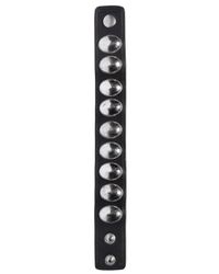DSquared² | Black Studded Leather Cuff Bracelet for Men | Lyst