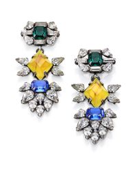 DANNIJO - Yellow Dorothy Crystal Drop Earrings - Lyst