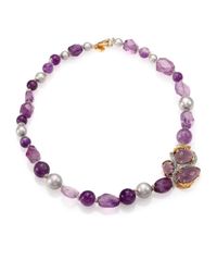Alexis Bittar | Purple Feather Clustered Strand Necklace | Lyst