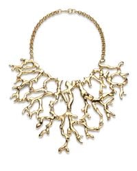 Kenneth Jay Lane | Metallic Branch Statement Bib Necklace | Lyst
