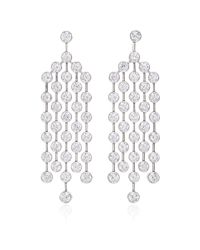 Nina Runsdorf | Metallic Platinum Diamond Earrings | Lyst