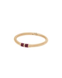 Michael Kors | Purple Rounded Pave Hinge Bangle | Lyst
