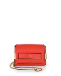 Chloé | Orange Elle Mini Chain Clutch | Lyst