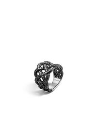 John Hardy | Metallic Classic Chain Band Woven Braided Ring | Lyst