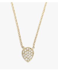 Ariel Gordon | Metallic Pave Diamond Teardrop Necklace | Lyst
