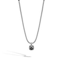 John Hardy | Black Classic Chain Small Square Pendant | Lyst